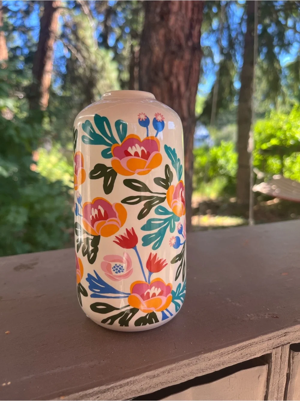 Colorful Floral Vase Nordic Scandi Style Design Narrow Mouth 6